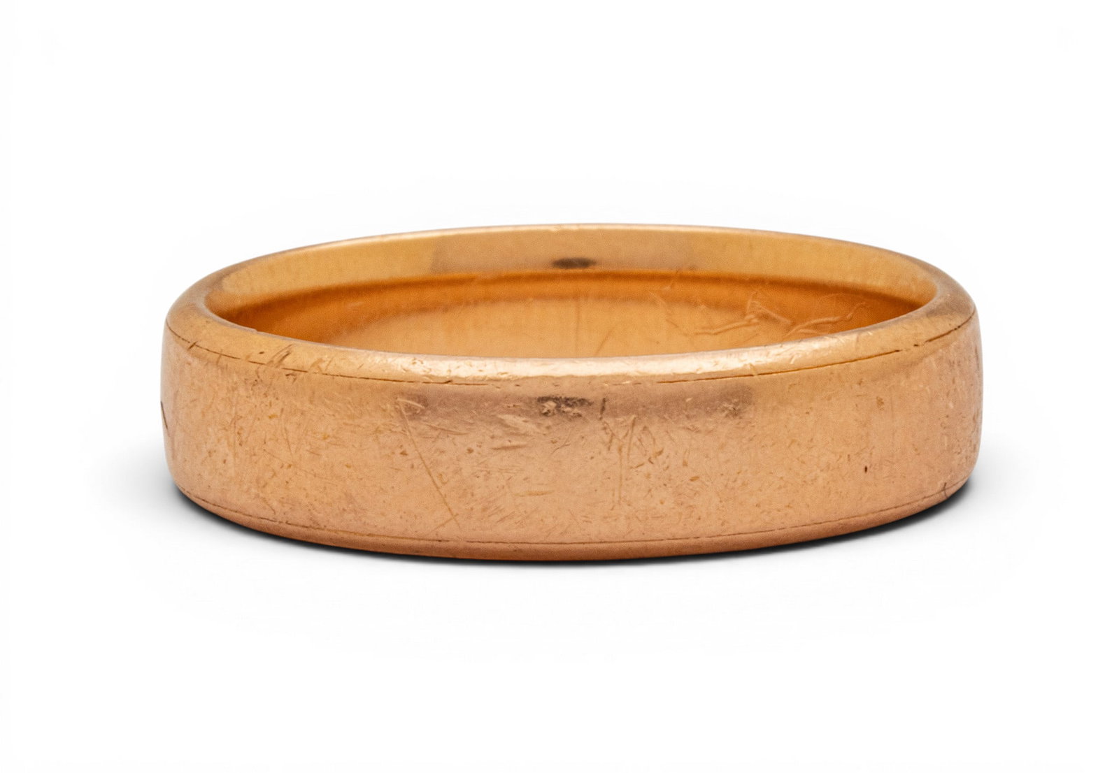 14 K Rose Gold Gentleman's Wedding Band 11 8 g - 2