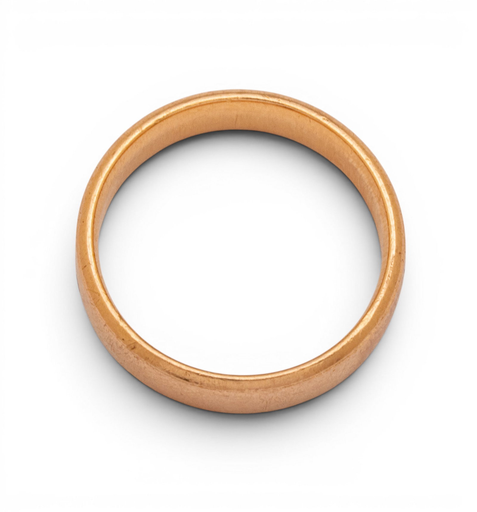 14 K Rose Gold Gentleman's Wedding Band 11 8 g - 3