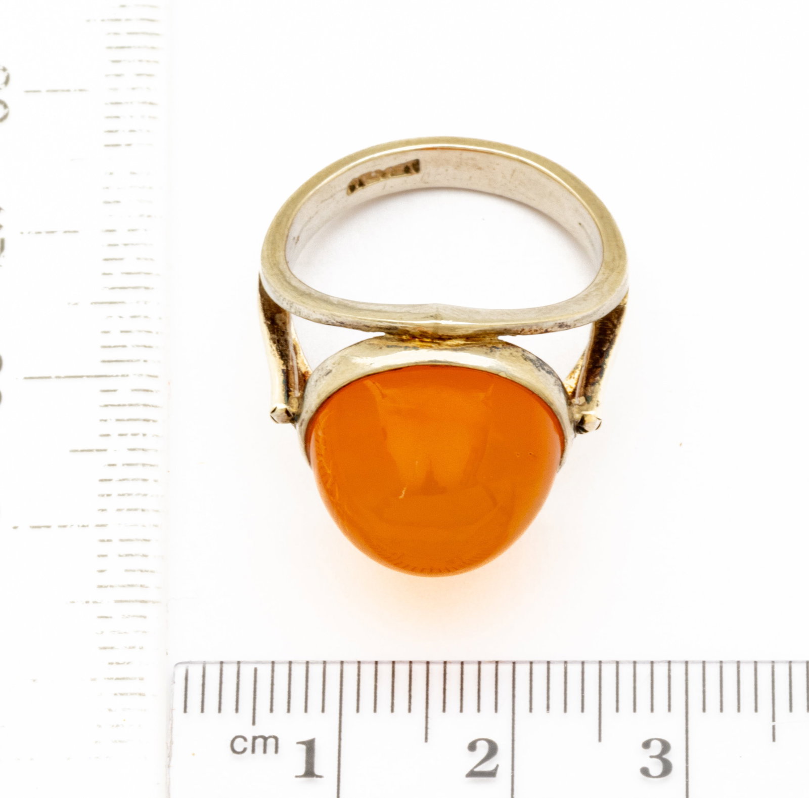 925 Silver Man's Ring, Cabochon Opal 1 PC - 2