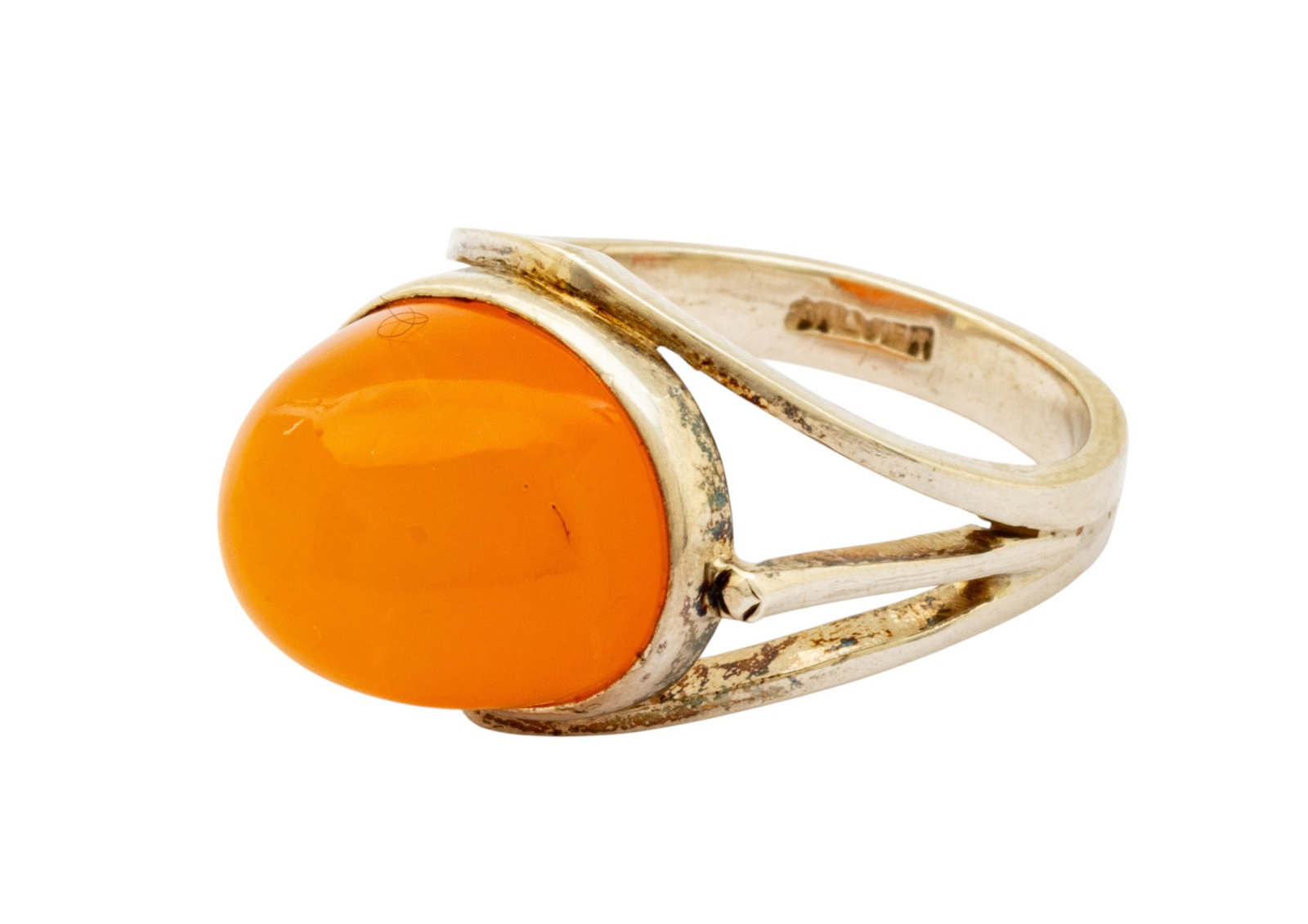 925 Silver Man's Ring, Cabochon Opal 1 PC - 5