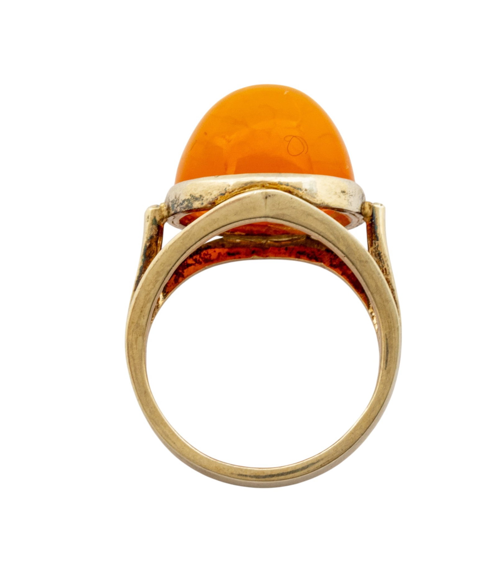 925 Silver Man's Ring, Cabochon Opal 1 PC - 6