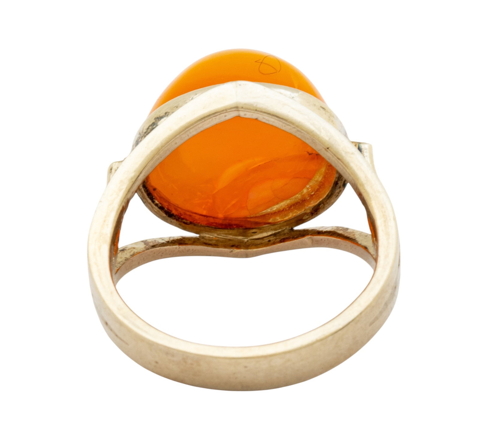 925 Silver Man's Ring, Cabochon Opal 1 PC - 7
