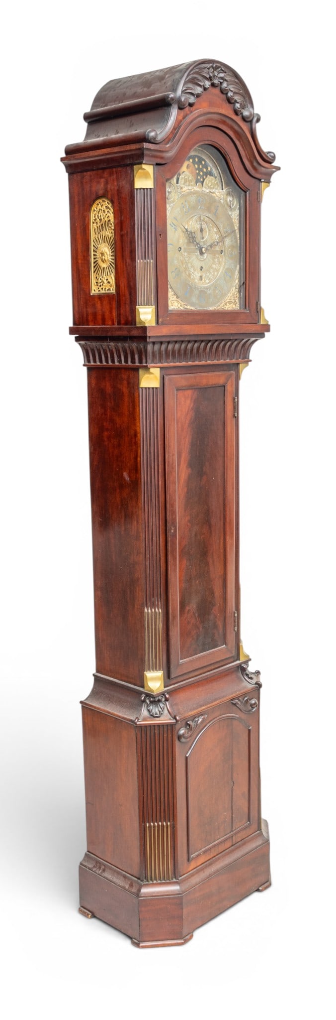 J. E. Caldwell & Co. (Est. 1839) (Philadelphia) Mahogany Tall Case Clock, Ca. 1900, H 89" W 21" (1 of 16)