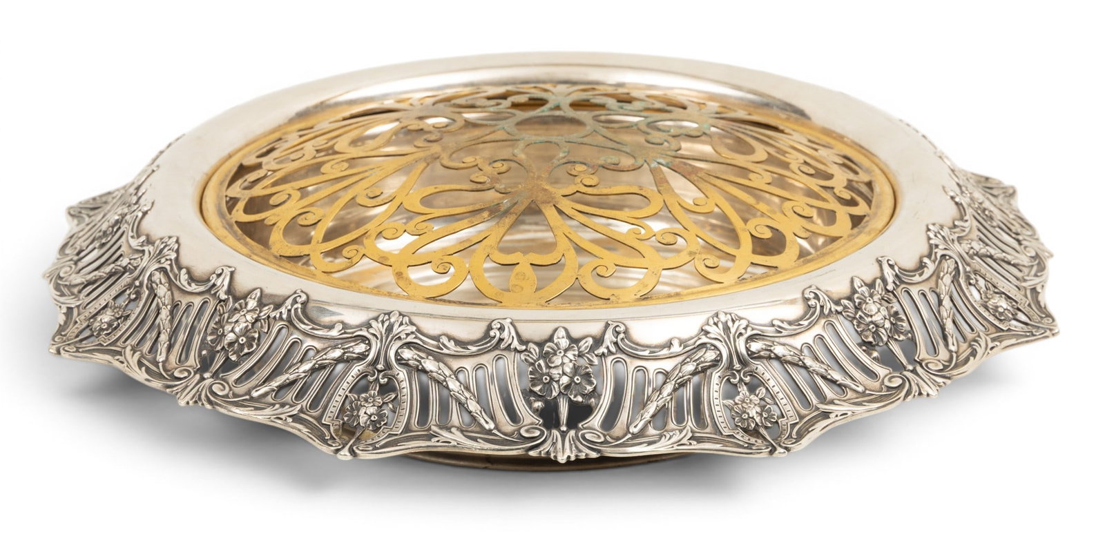 Graff, Washbourne & Dunn (American, 20th C.) Sterling Silver, Ca. 1910-1917, 'Floral Centerpiece (1 of 6)