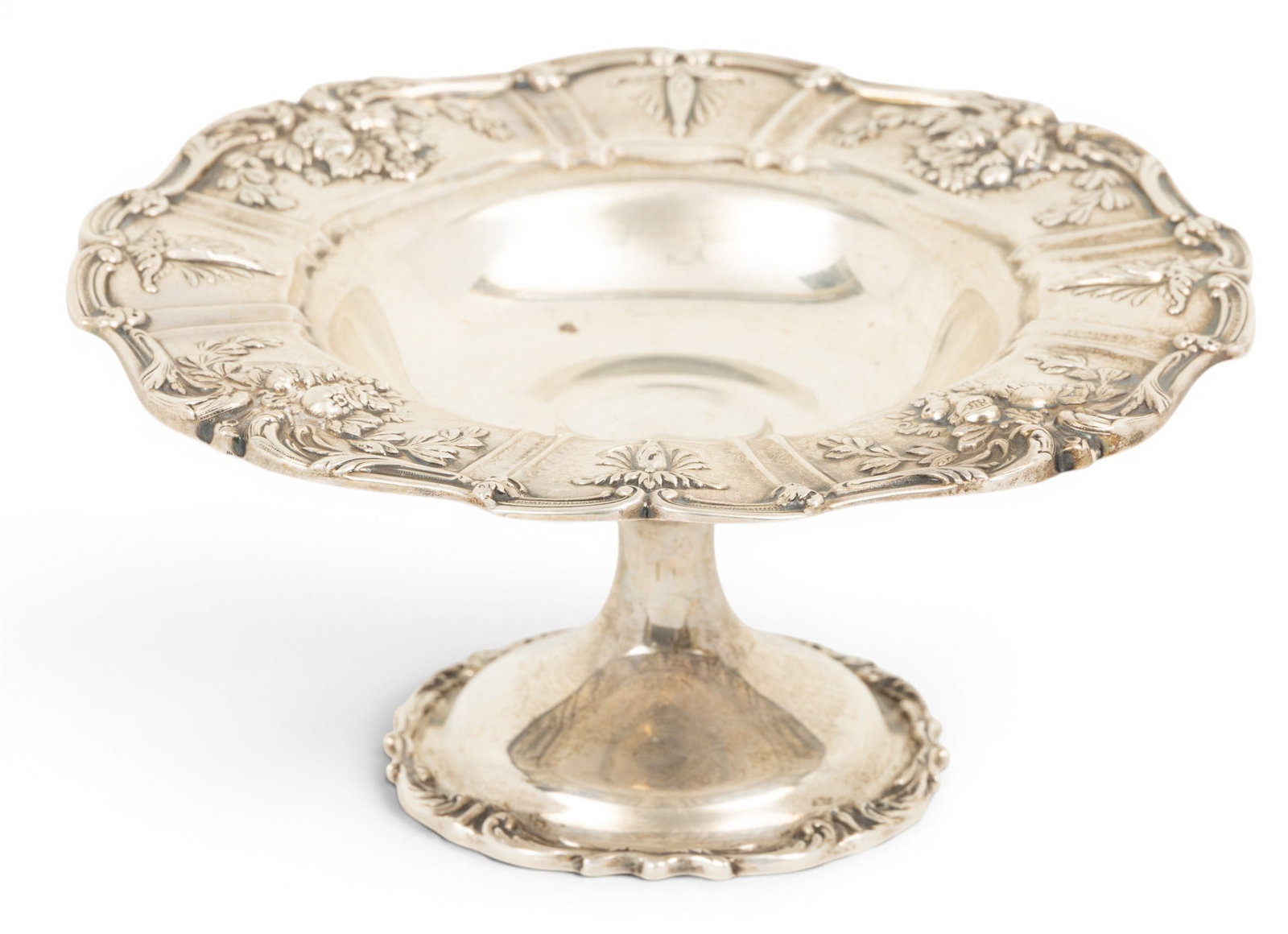 Reed and Barton Sterling Silver "Francis I" Petits Fours Compote X566 H 3" Dia. 7" 7.6 t oz 1 PC (1 of 3)