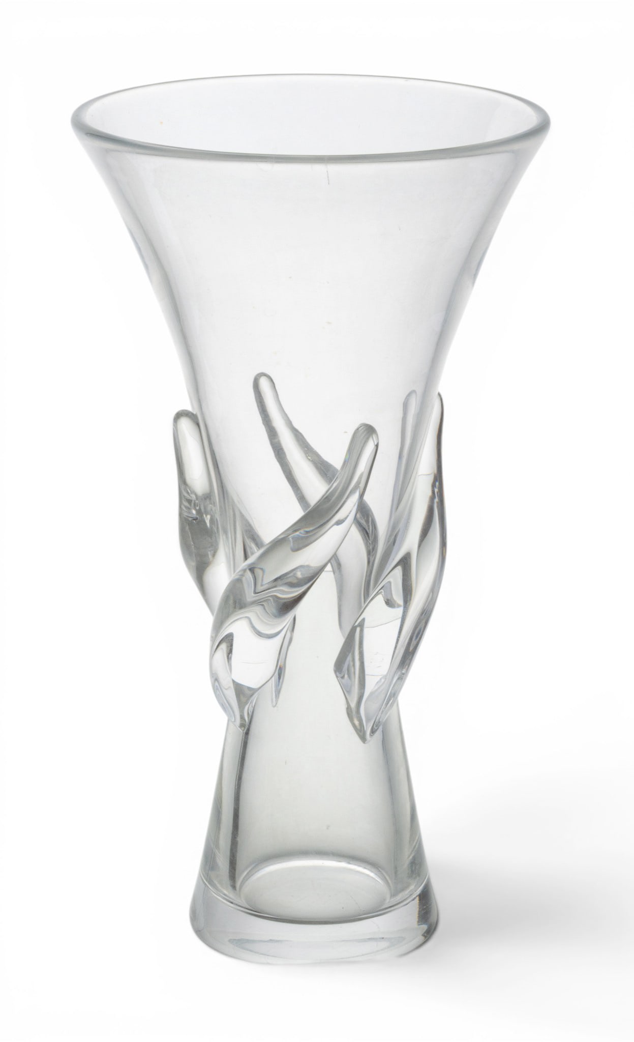 George Thompson for Steuben Glass Works (American, 1913-1981) Blown Glass #8090 Rose Vase 1960-1970, (1 of 7)