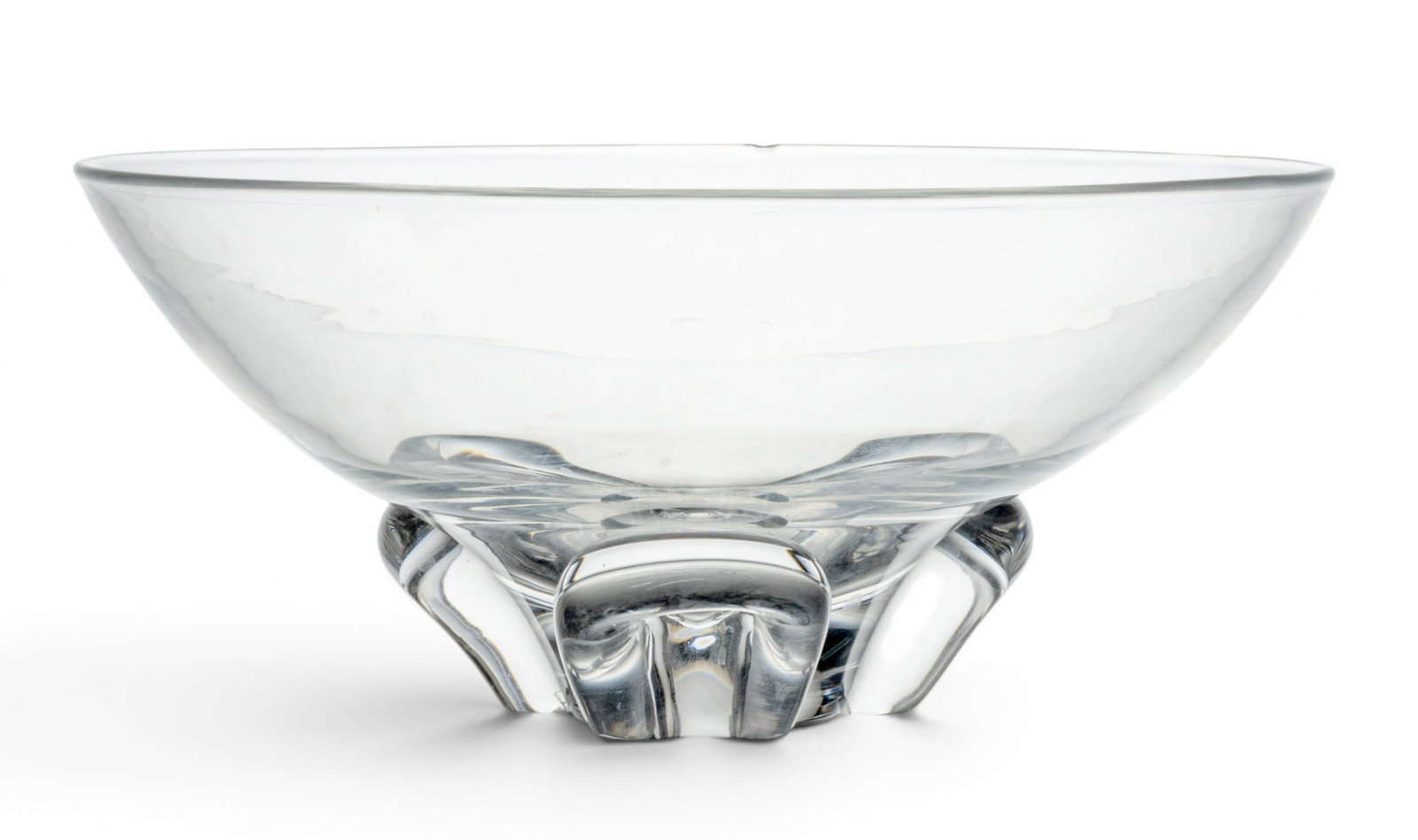 Donald Pollard for Steuben Glass Works (American, 1924-2024) Blown Glass Floret Bowl H 4" Dia. 7.75" (1 of 7)