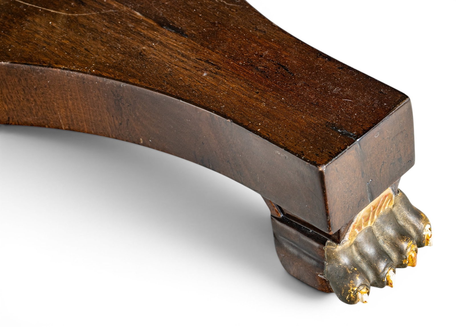 Russian Neoclassical Mahogany Pedestal Extension Dining Table 20th C., H 30.25" Dia. 54" (1 of 9)