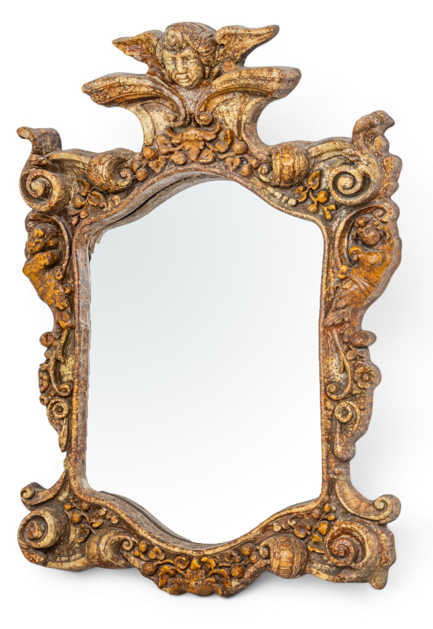 Phyllis Morris Gilded Italian Rococo Style Console Table And Mirror ...