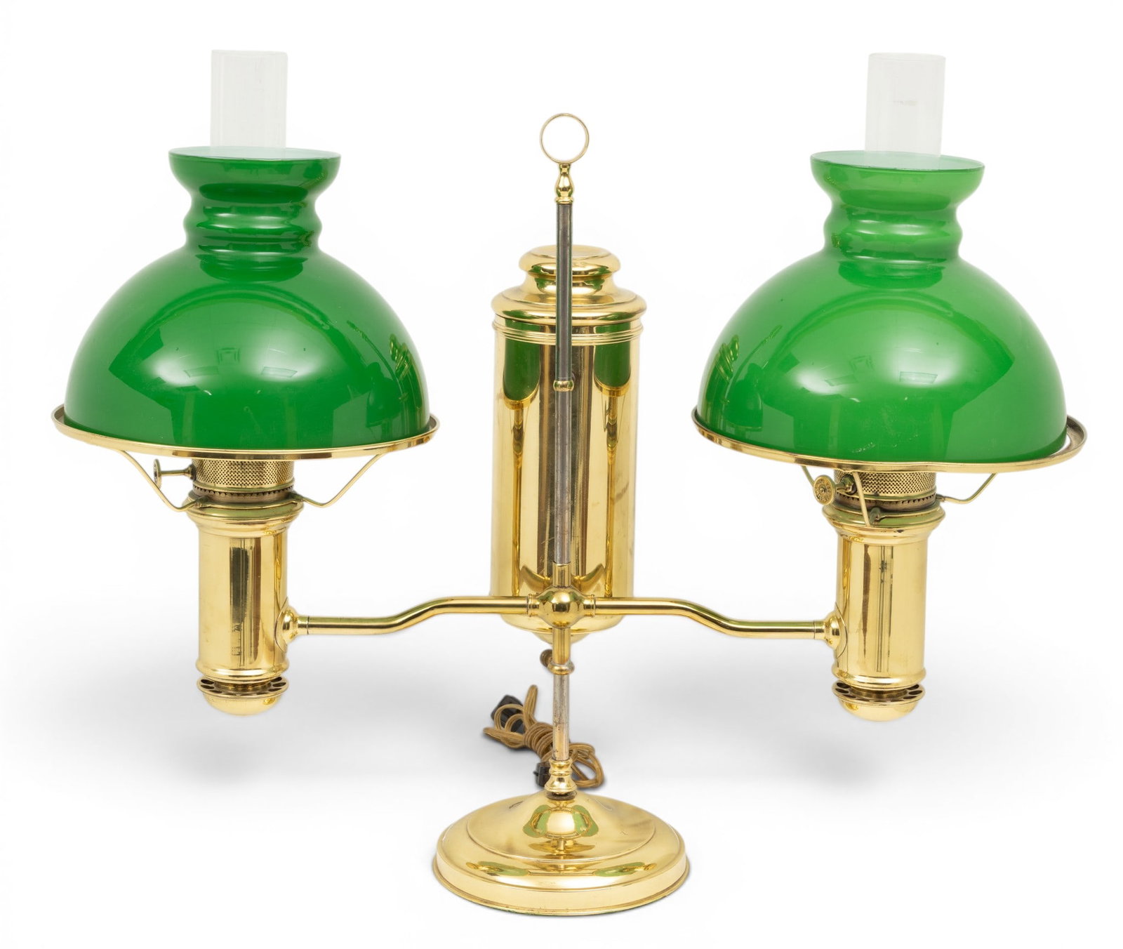 Edward Miller & Co (American) Student Lamp, Ca. 1900, H 23" W 28" Depth 11" (1 of 8)