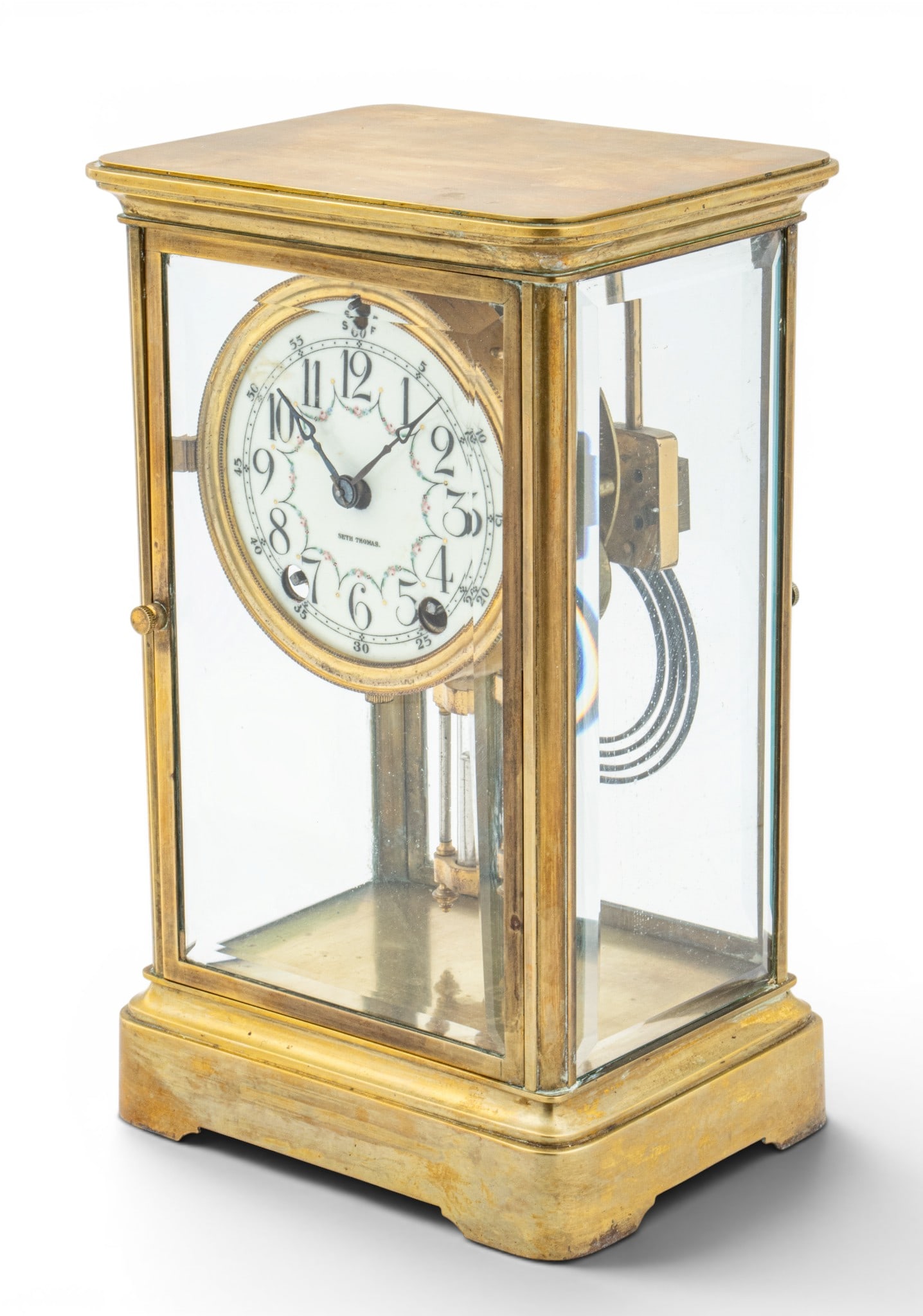 Seth Thomas No. 35 Regulator Mantel Clock 1950, H 11" W 6.5" (1 of 7)