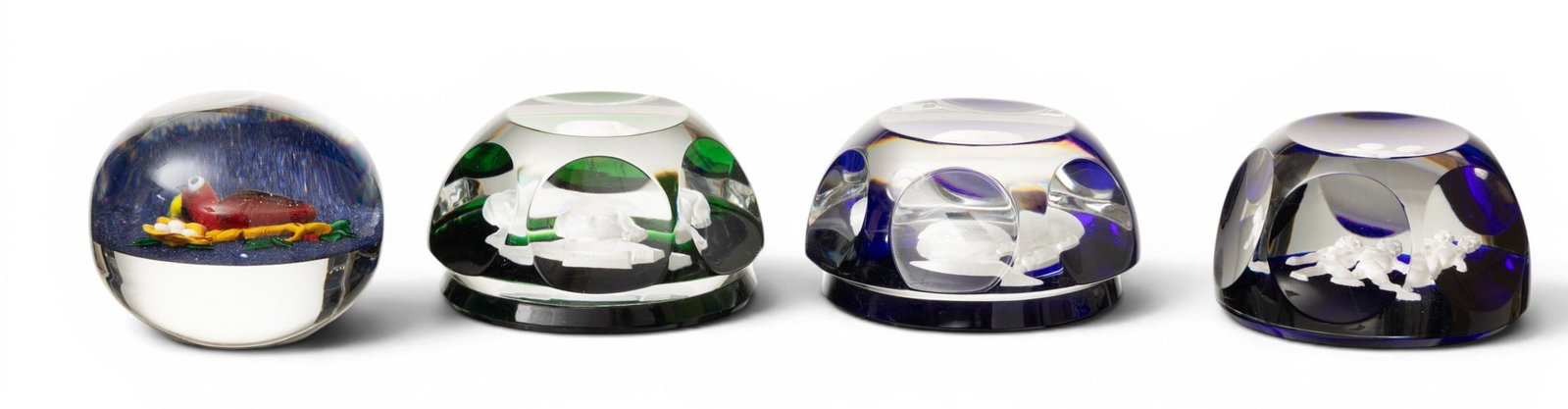 Baccarat Crystal Paperweights (3) + One Other 4 PCS (1 of 7)