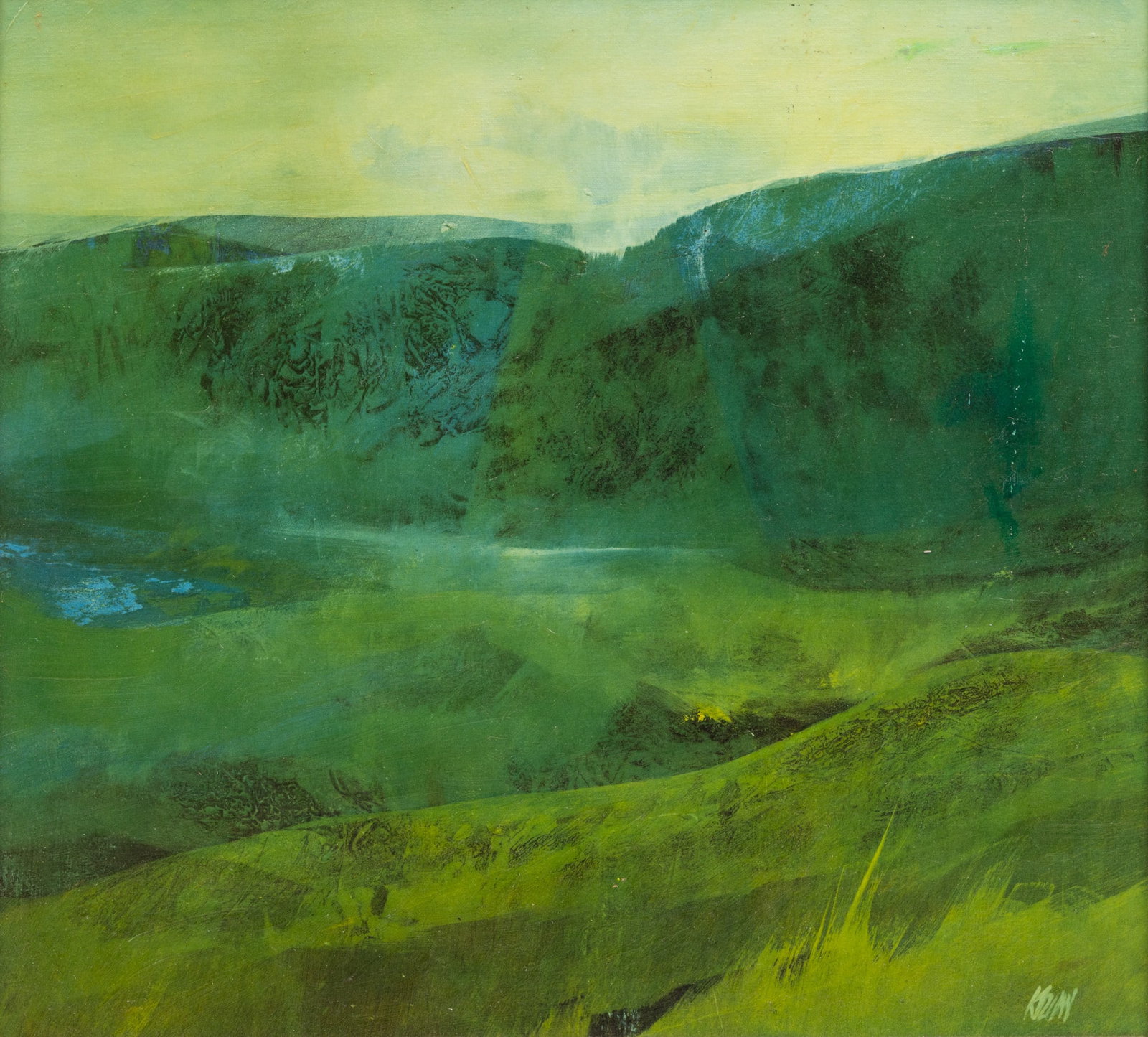 Richard Kozlow (American, 1926-2008) Oil on Canvas, Ca. 1980-90, 'Island of Formentor', H 21.5" W (1 of 5)