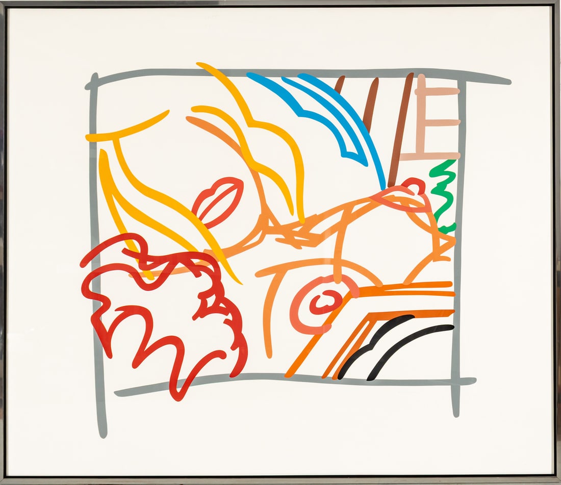Tom Wesselmann (American, 1931-2004) Screenprint Colors, on Museum Board 1988, 'Bedroom Blonde (1 of 7)