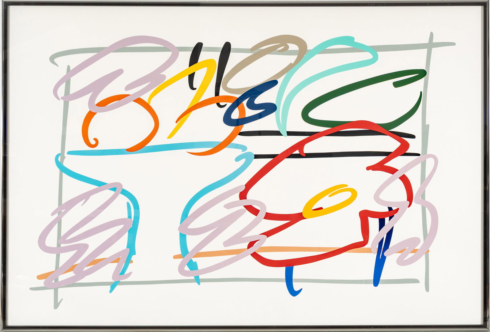 Tom Wesselmann (American, 1931-2004) Screenprint in Colors on Museum Board 1989, 'Fast Sketch Still (1 of 8)