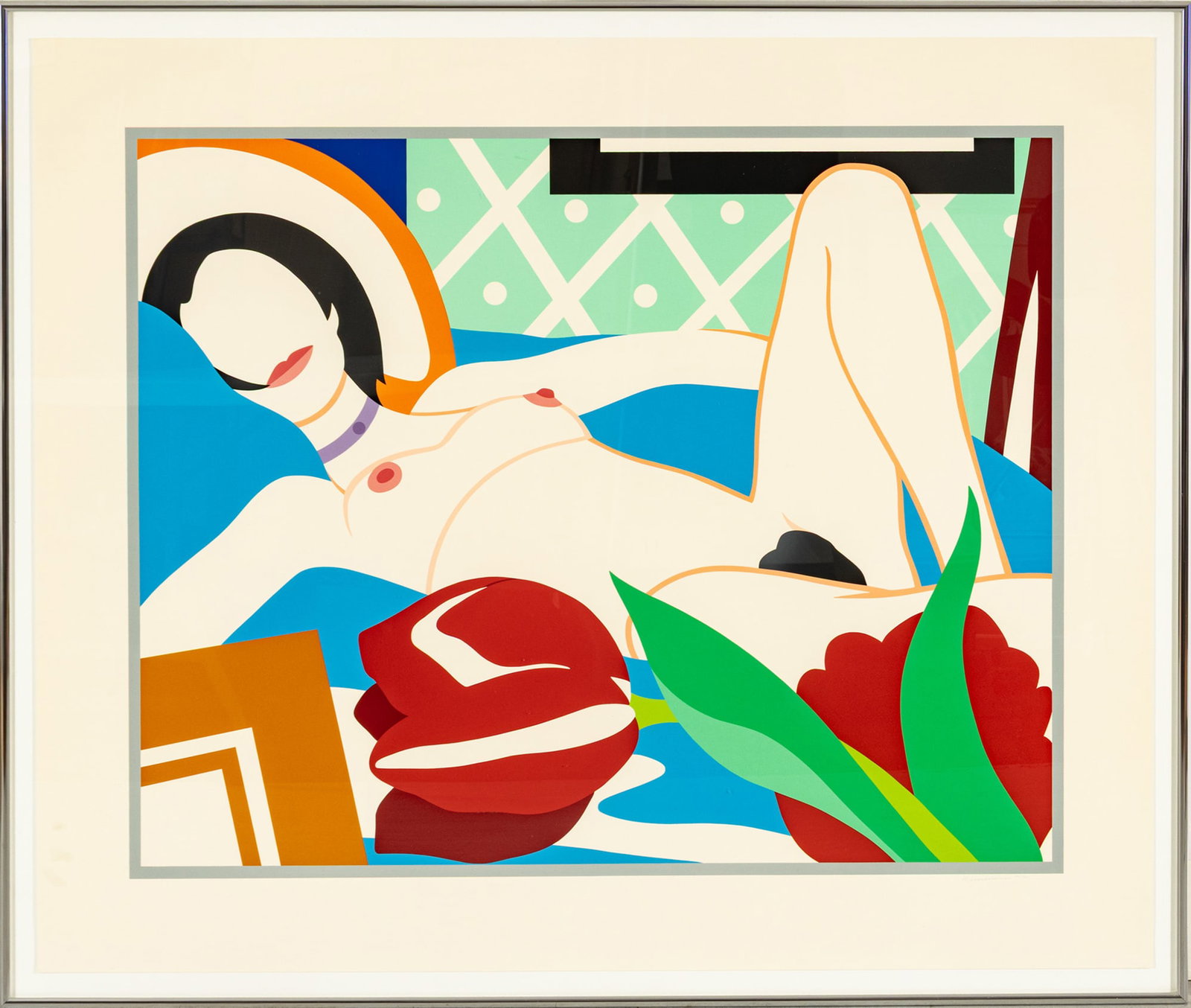 Tom Wesselmann (American, 1931-2004) Screenprint in Colors, on Museum Board 1989, 'Monica with (1 of 7)