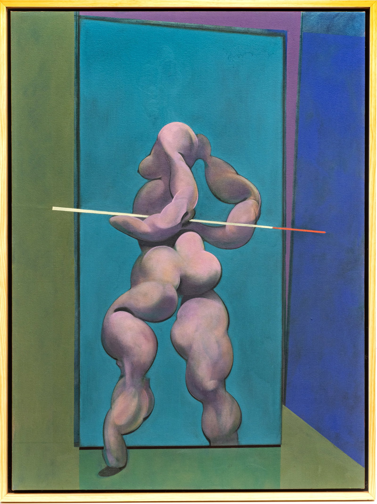 Kip Kowalski (American/Detroit, B. 1955) Oil on Canvas 'Iggynoranse', H 51.5" W 38" (1 of 10)
