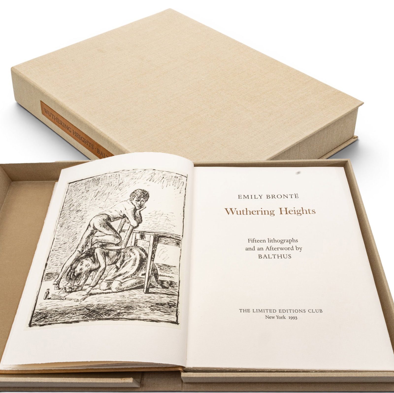 Balthus (French, 1908-2001) Text by Emily Brontë, 15 Lithographs on Arches Paper 1993, (1 of 18)