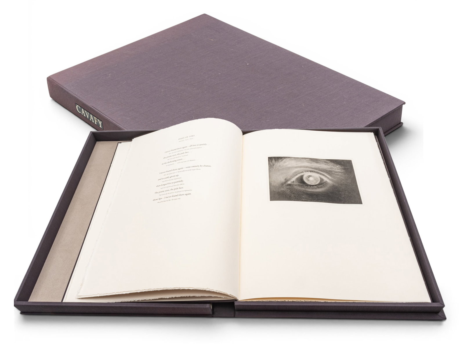 Duane Michals (American, B. 1932) Text by Constantine P. Cavafy Five Photogravures in Bound Book (1 of 11)