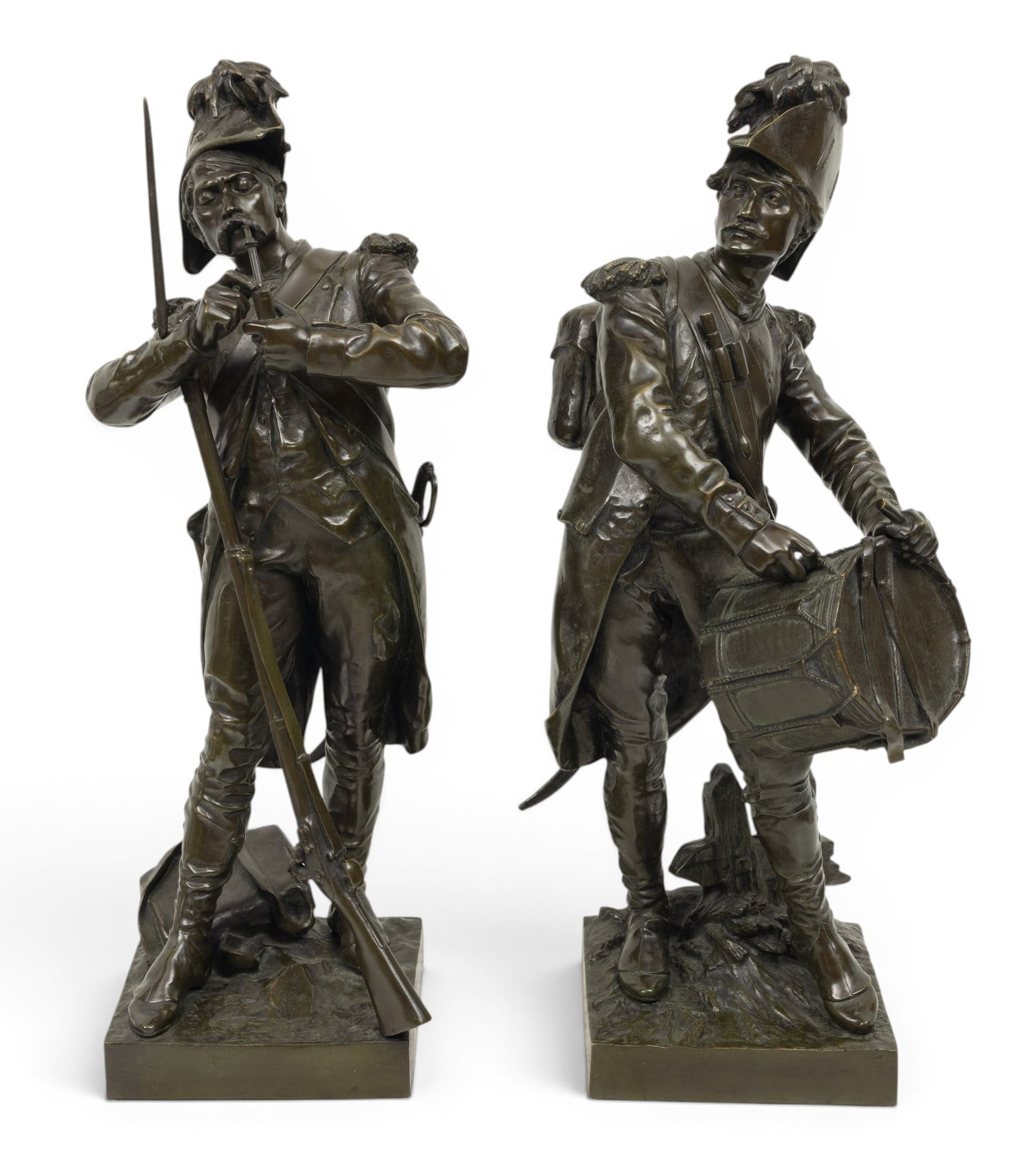 Henry Étienne Dumaige (French, 1830-1889) Original Bronze Sculptures, 1880-1900, 'Avant Le (1 of 9)
