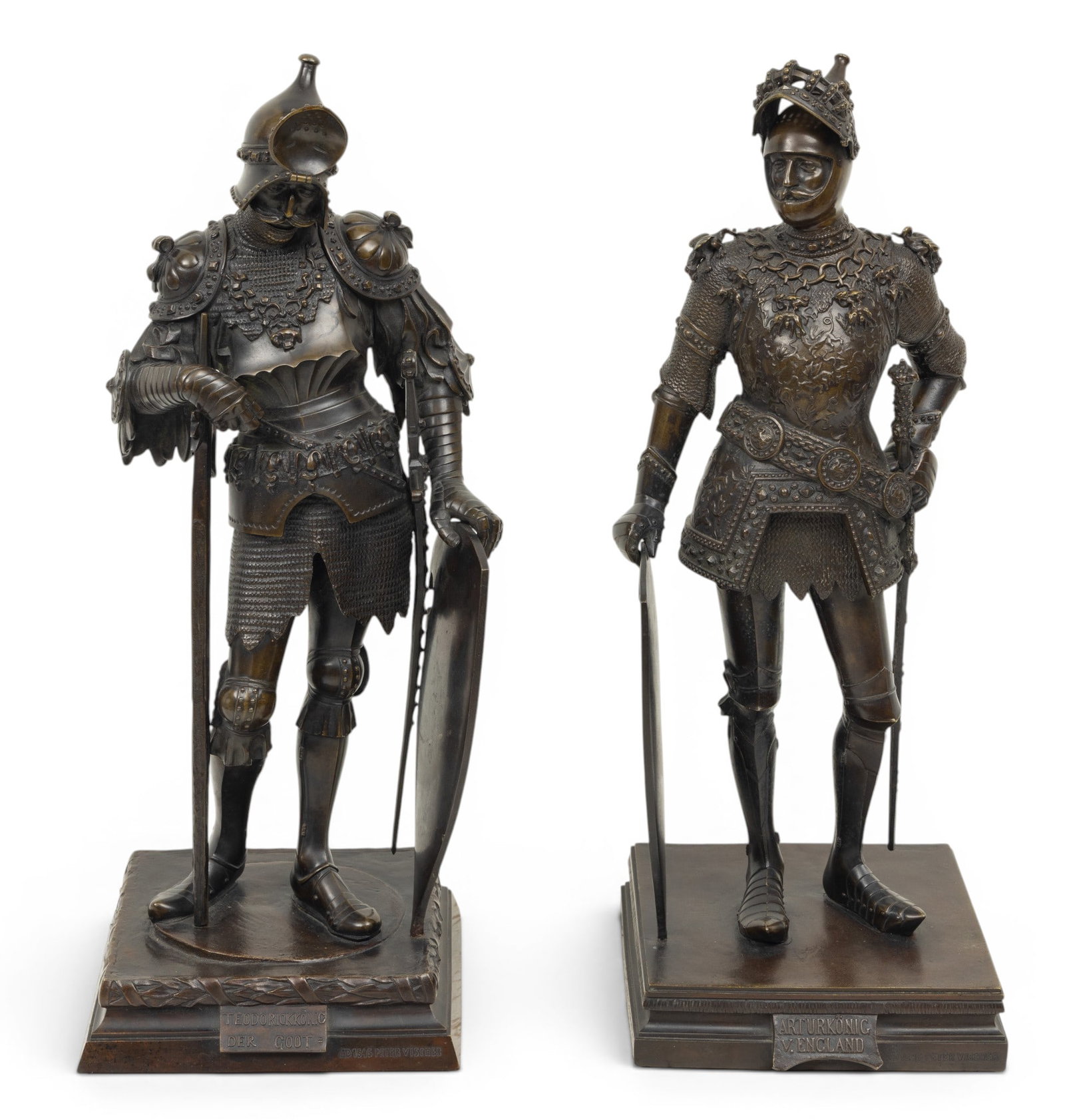 After Peter Vischer the Elder (German, 1455-1539) Grand Tour Bronze Sculptures, 1891 and 1893, 'Tomb (1 of 12)