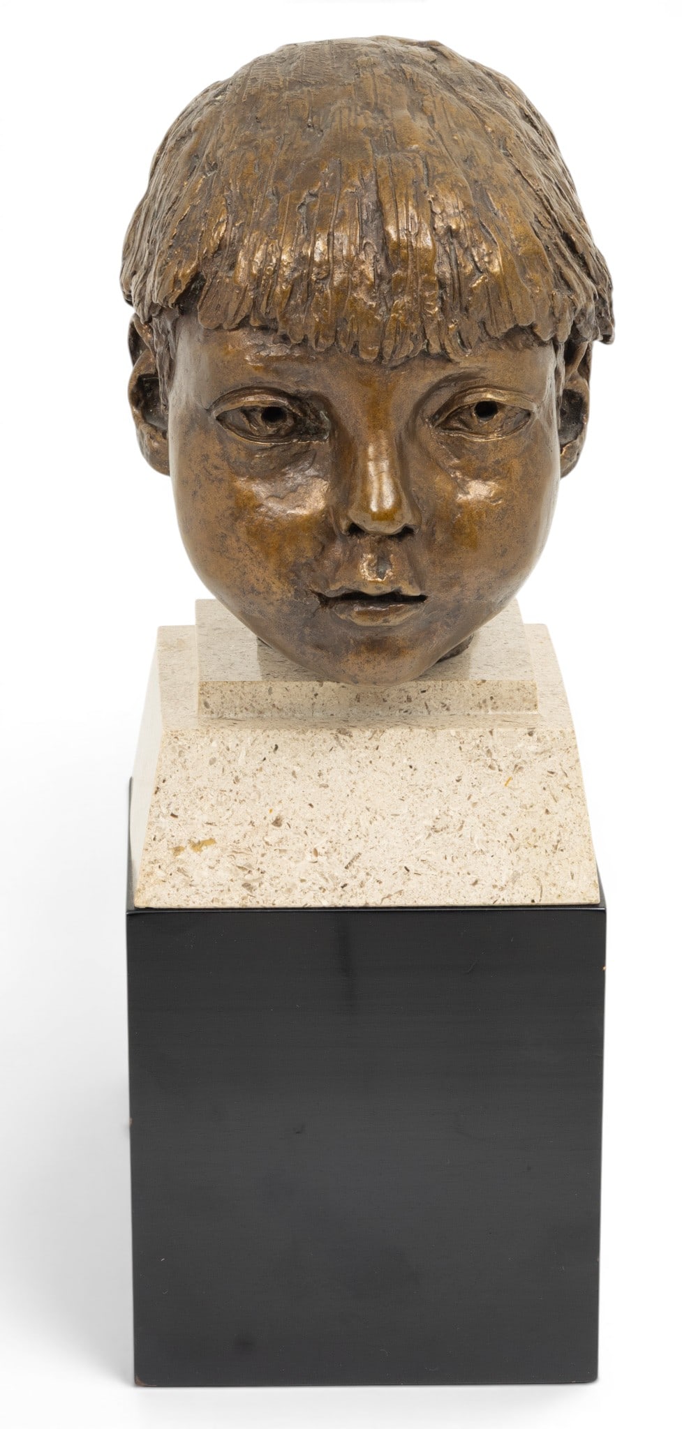Sir Jacob Epstein (American/British, 1880-1959) Bronze Bust, Ca. 1949, 'Roland Joffé', H 8.25" (1 of 5)