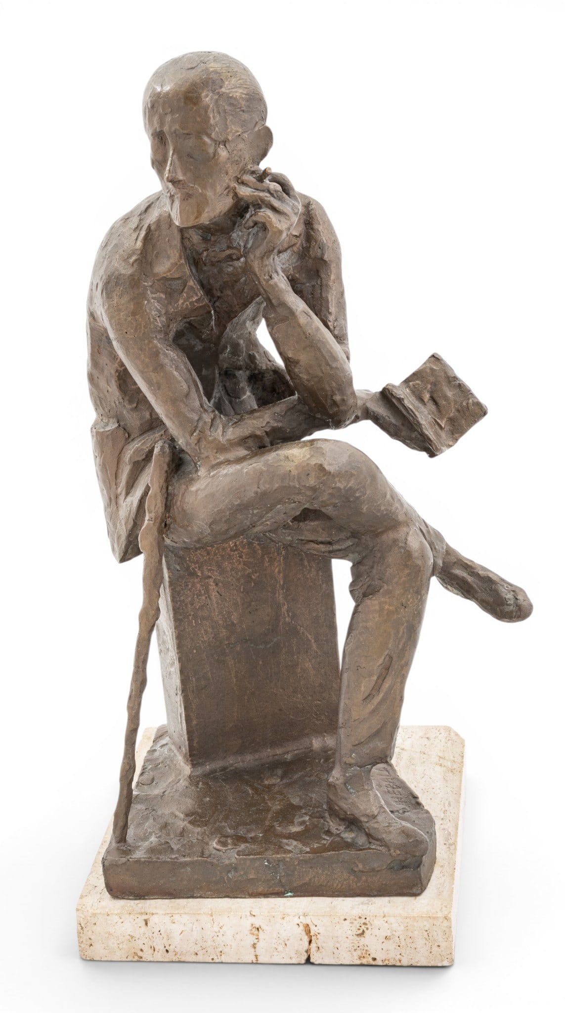 Milton Elting Hebald (American, 1917-2015) Bronze Sculpture, Ca. 1964, 'James Joyce', H 17.5" W 9" (1 of 10)
