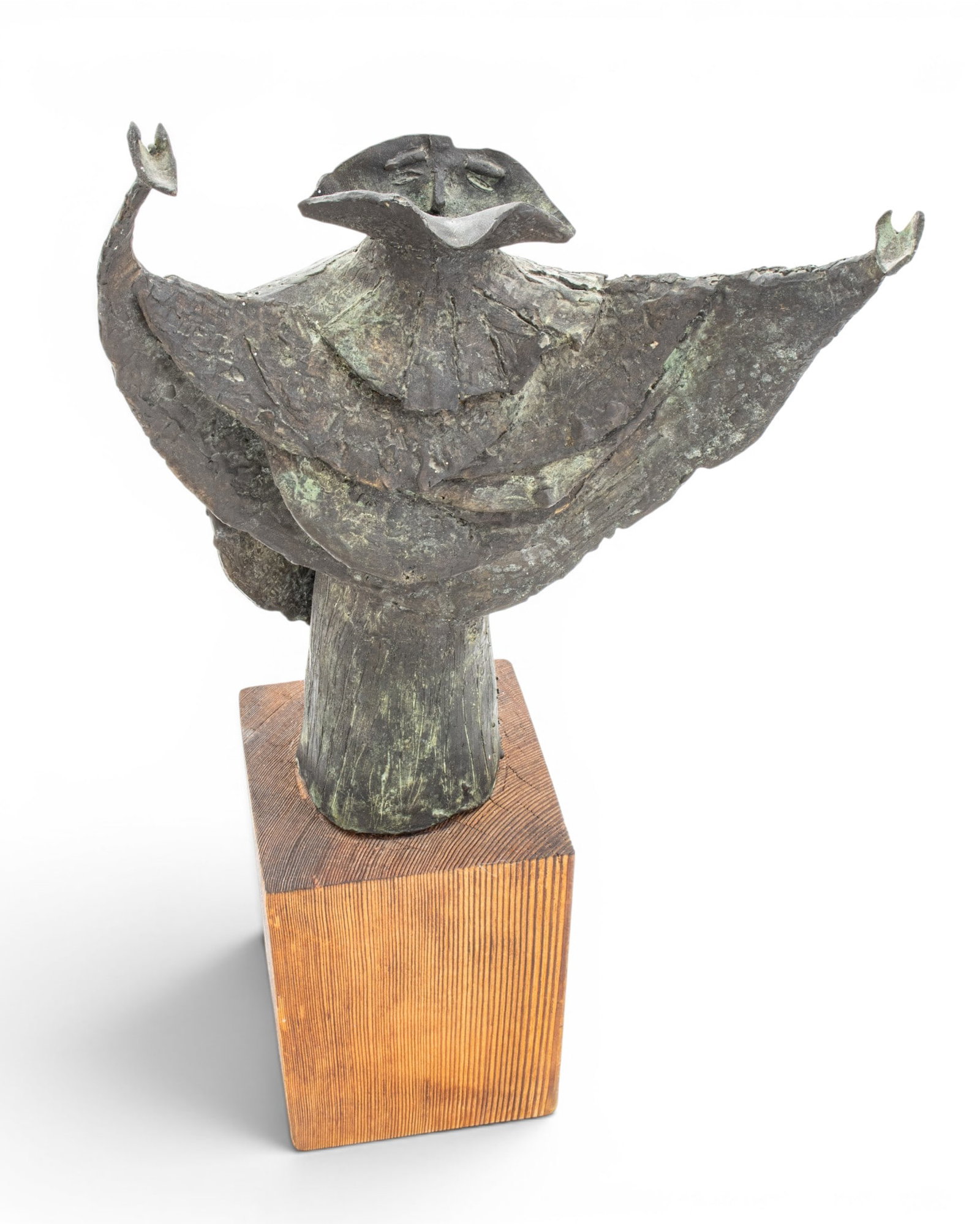 Figural Bronze Sculpture, Ca. 20th C., 'The Prophet', H 12.75" W 9.25" Depth 3.25" (1 of 13)