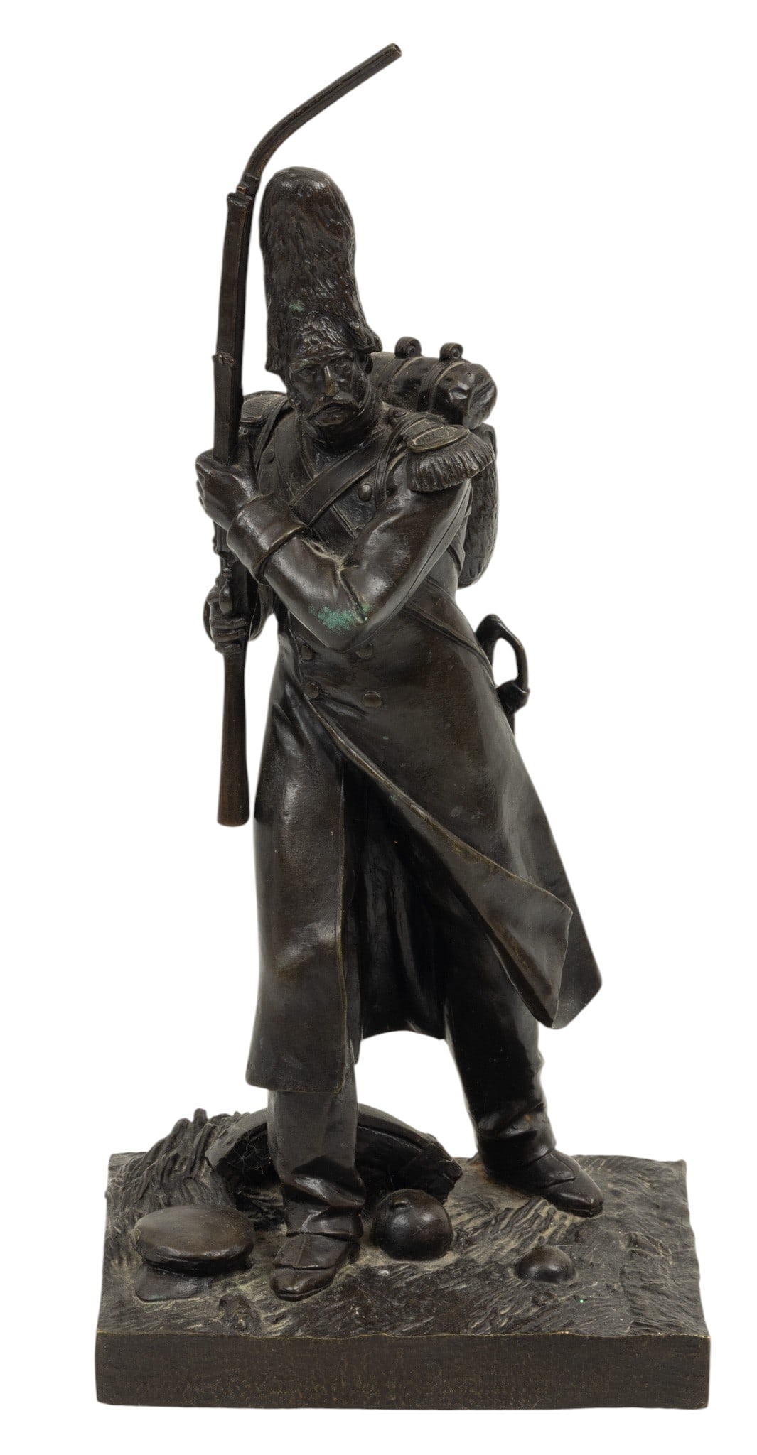 After Jean François Theodore Gechter (French, 1796-1844) Bronze Sculpture of a Grenadier of the (1 of 6)