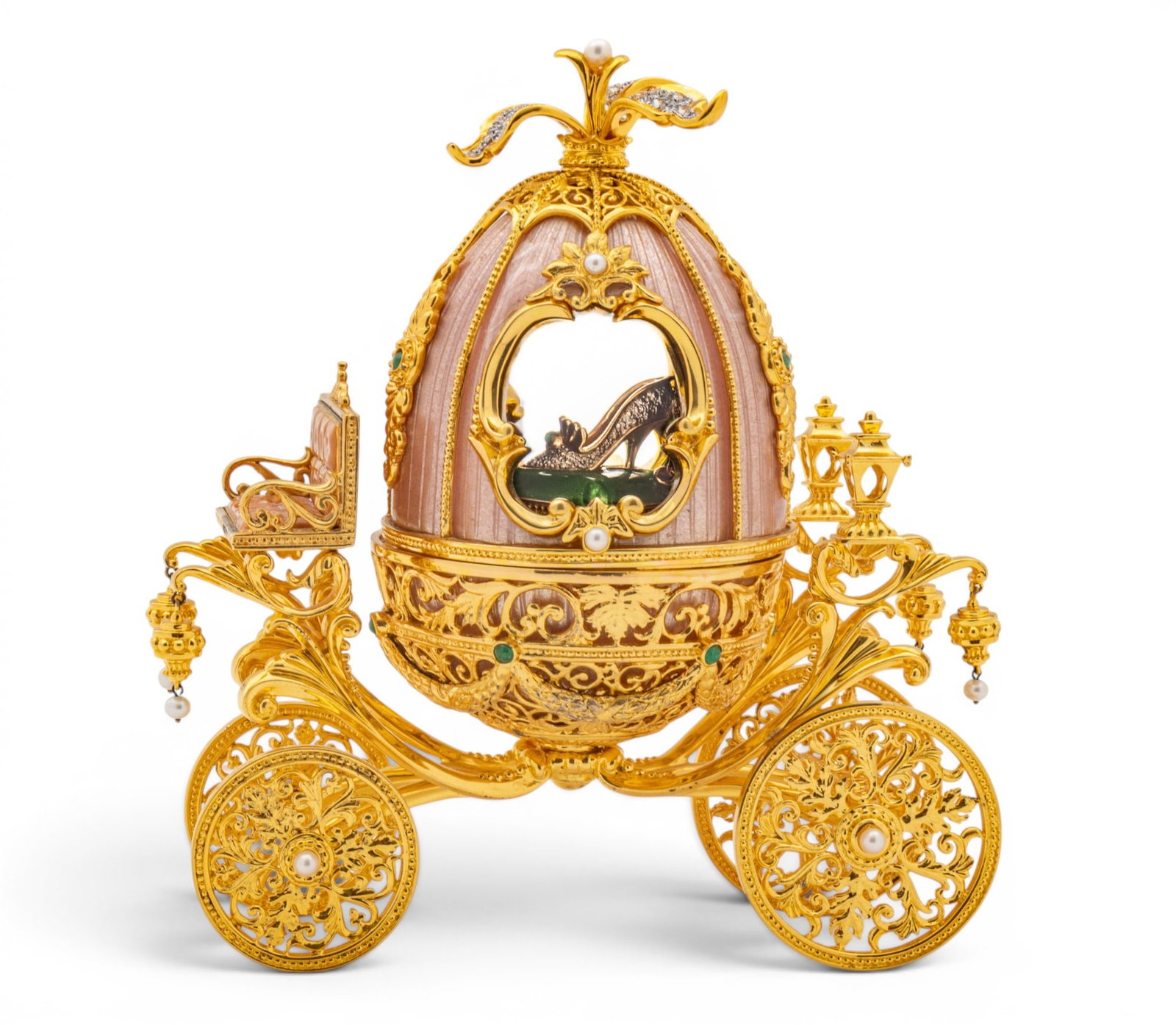 House of Igor Carl Fabergé, (Russian) 'Cinderella's Enchanted Carriage', Gold Plated Sterling (1 of 12)