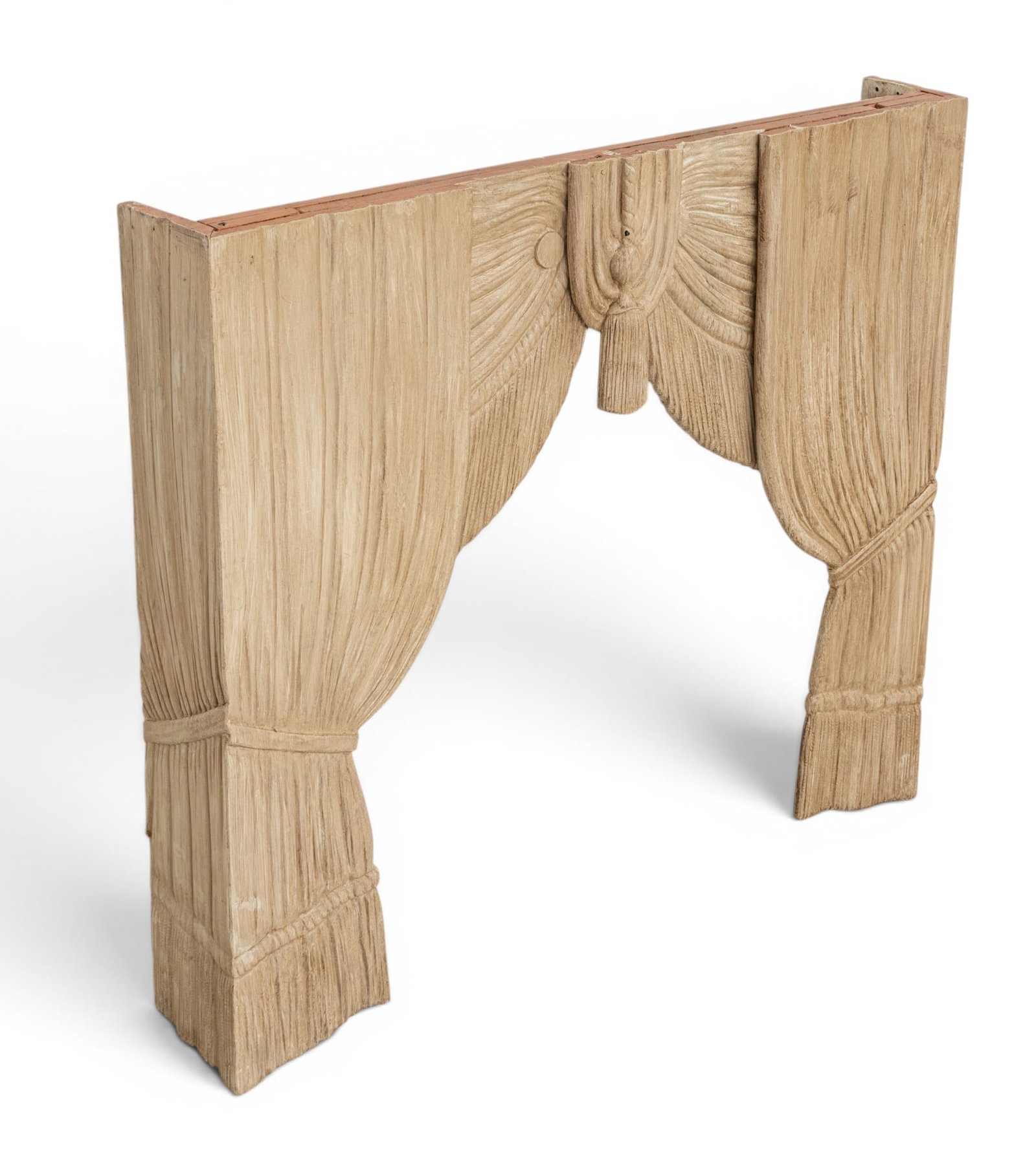 Carved Wood Cornice from Hearse, Ca. Early 20th C., H 27" W 30.75" Depth 4.5" (1 of 5)
