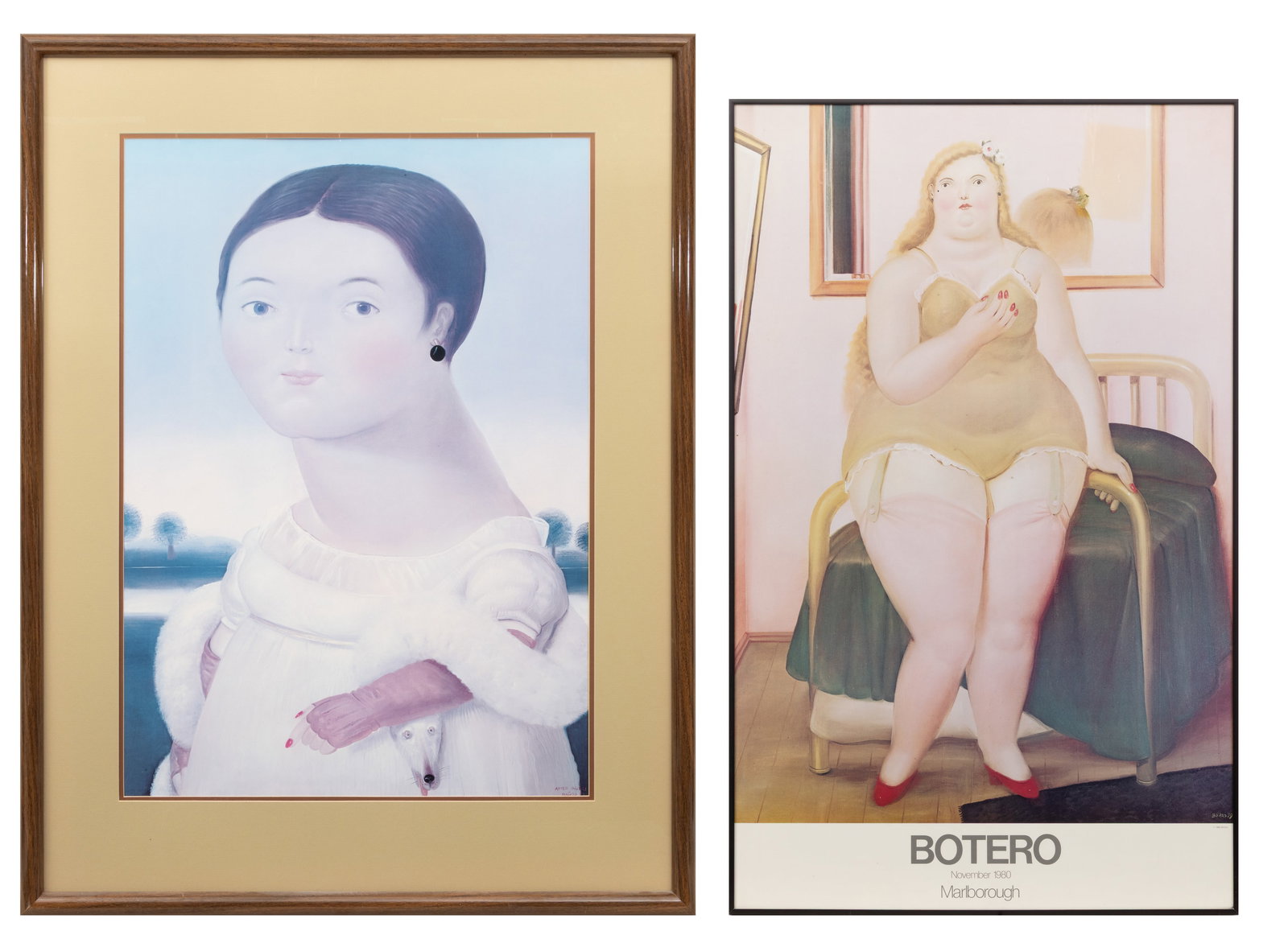 Fernando Botero (Columbian, B. 1932) Offset Lithographic Exhibition Posters 2 PCS (1 of 12)
