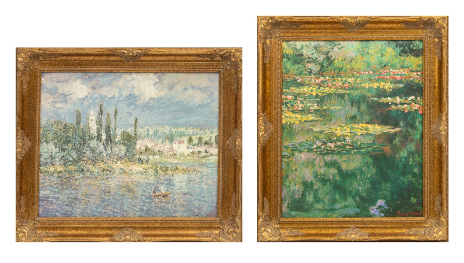 After Claude Monet (French, 1840-1926) Limited Edition Giclées on Canvas, "Water Lily Pond" and (1 of 13)