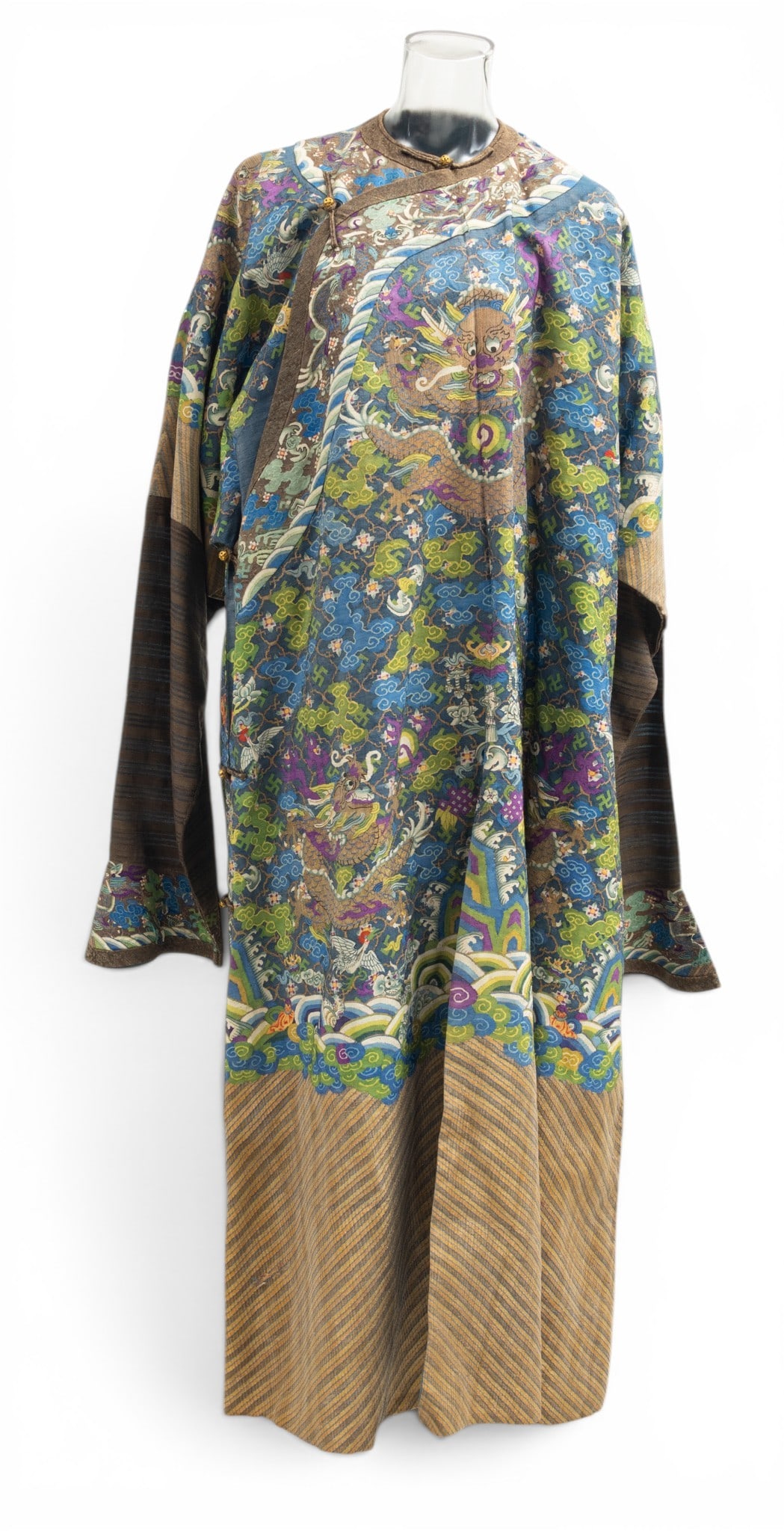 Chinese Kesi Dragon Robe Silk and Metallic Thread (1 of 8)