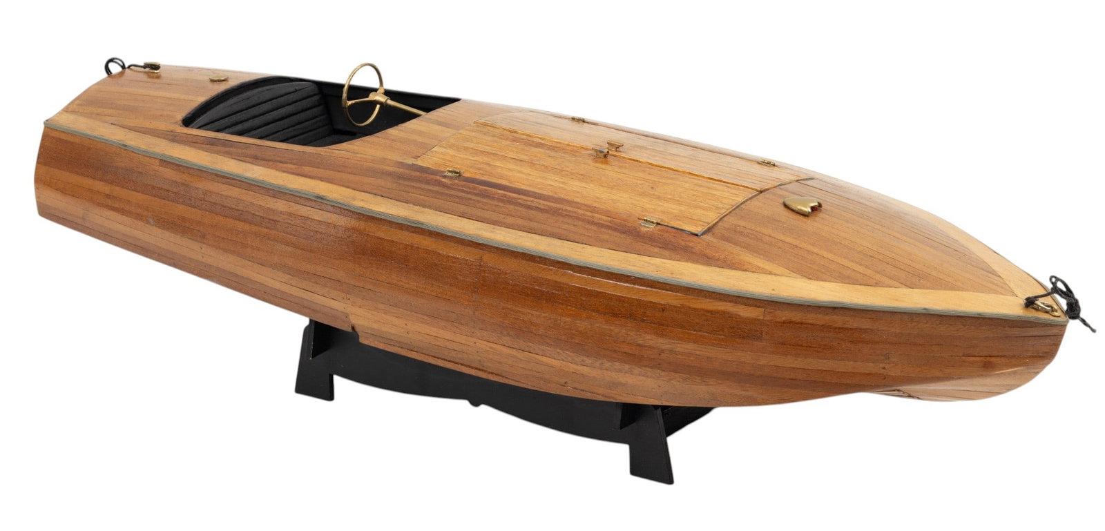 Garwood (American) Gentleman's Racer Boat Model 20th Cent., 'Miss Behave', H 5" W 9" L 27.5" (1 of 7)