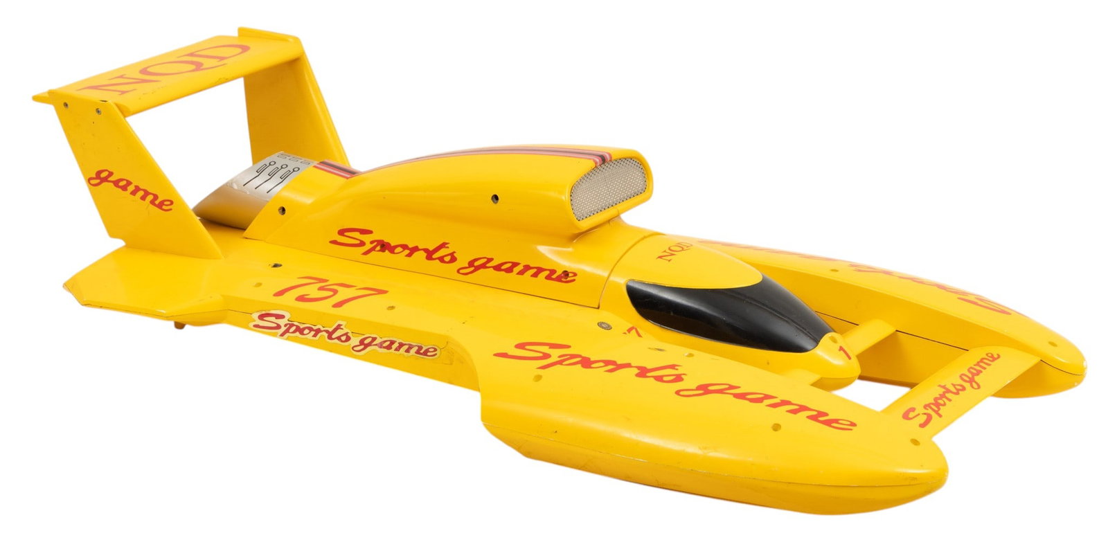 Display Hydroplane Boat Model 20th Cent., 'Sports Game', H 7" W 15" L 29" (1 of 5)