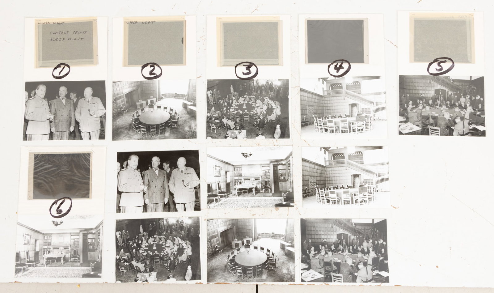 Contact Prints and Negatives of the Potsdam Conference, July 17-August 2, 1945, 18 PCS (1 of 4)