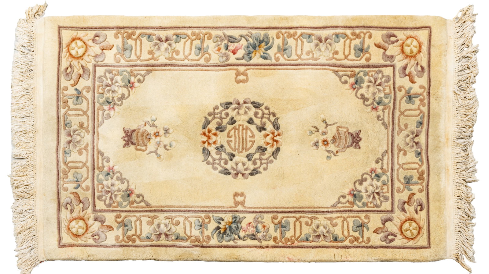 Chinese Hand Woven and Sculpted Wool, Ca. 2000, H 4' 10" W 3' (1 of 6)