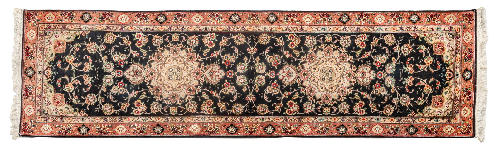 Persian Tabriz Hand Woven Wool Runner, Ca. 1970, W 8' L 2' 6" (1 of 5)