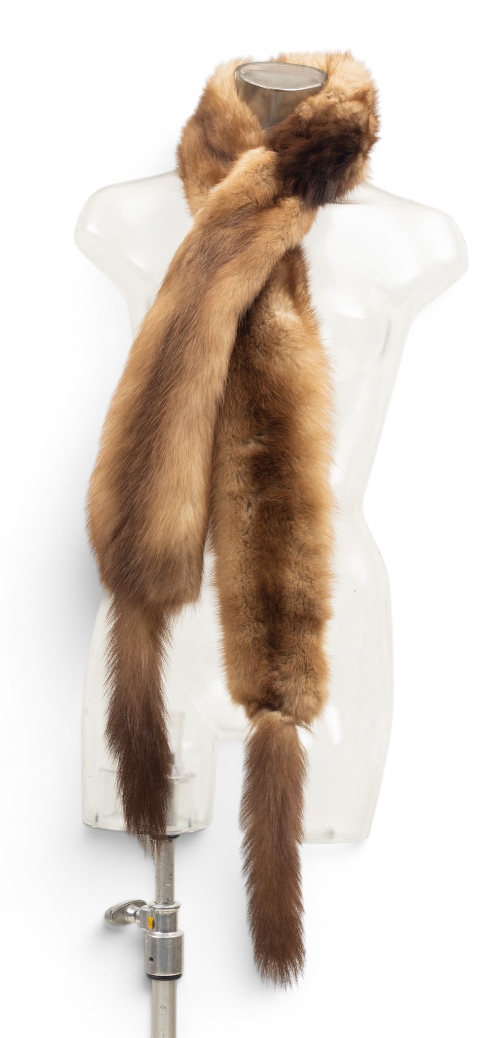 Dittrich Furs Brown Fox Stole with Two Tails L 74" (1 of 4)