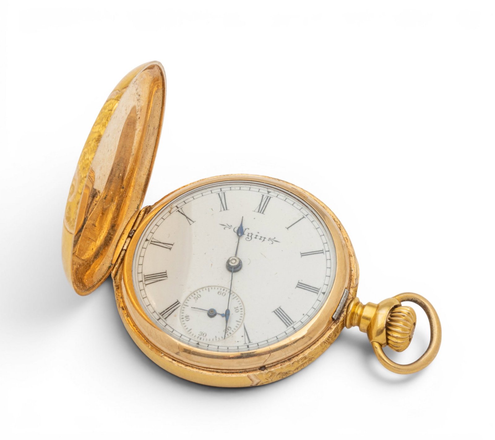 Elgin 14K Gold Lady's Pocket Watch Dia. 1.2" 30 grams 1 PC (1 of 10)