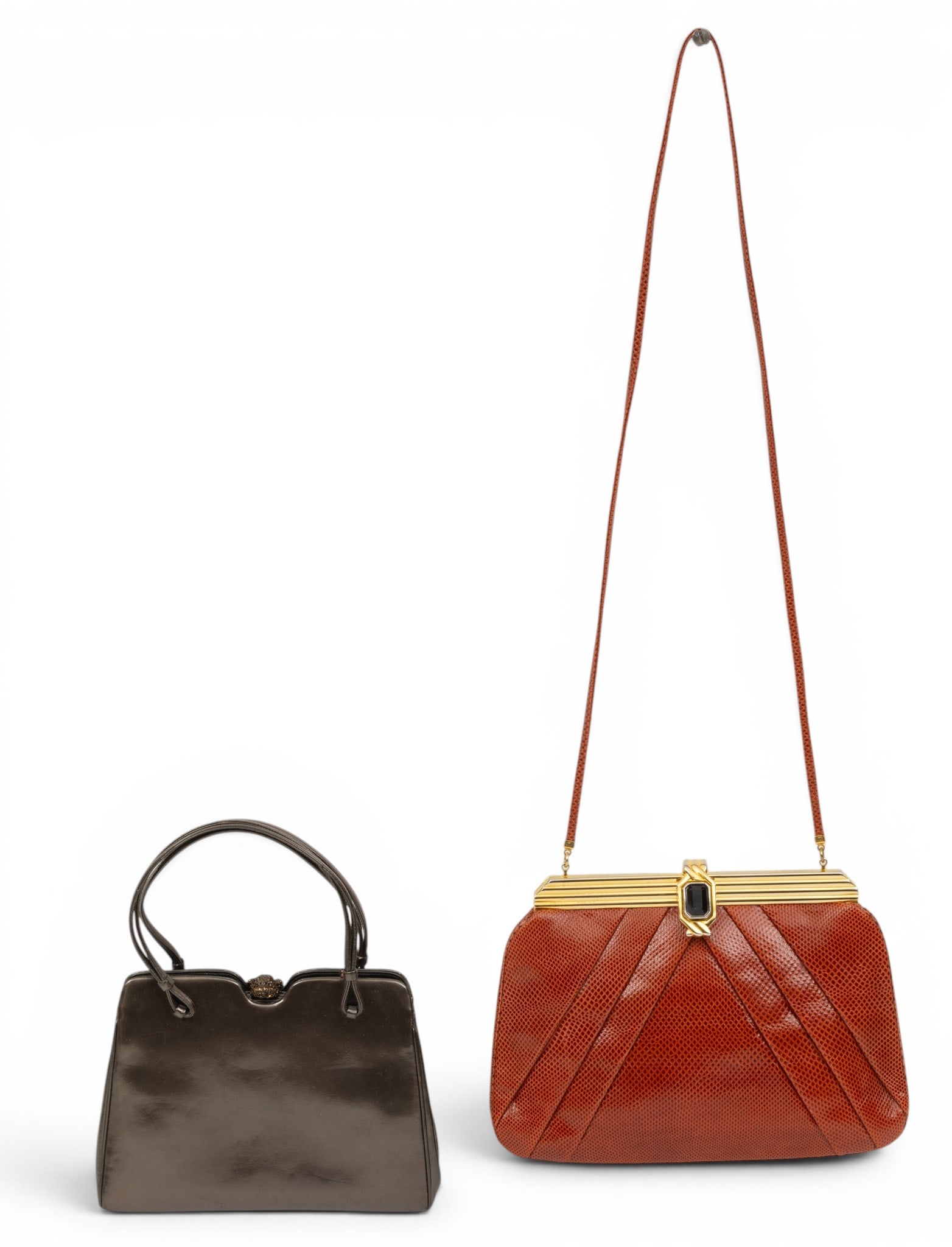 Judith Leiber (Hungarian, 1921-2018) Leather Evening Handbags, Ca. 20th C., 2 PCS (1 of 8)