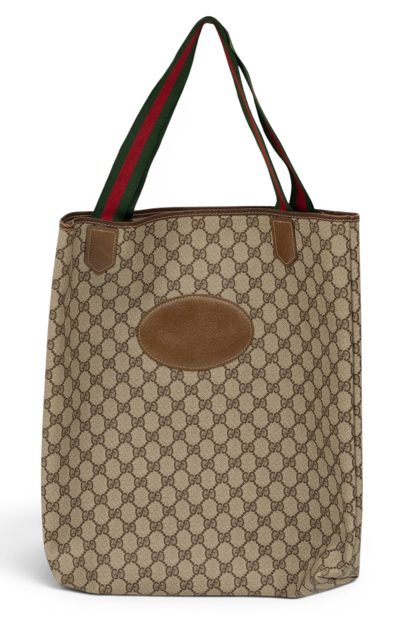 Gucci (Italian) Coated Canvas GG Supreme Tote H 17" W 15" (1 of 4)