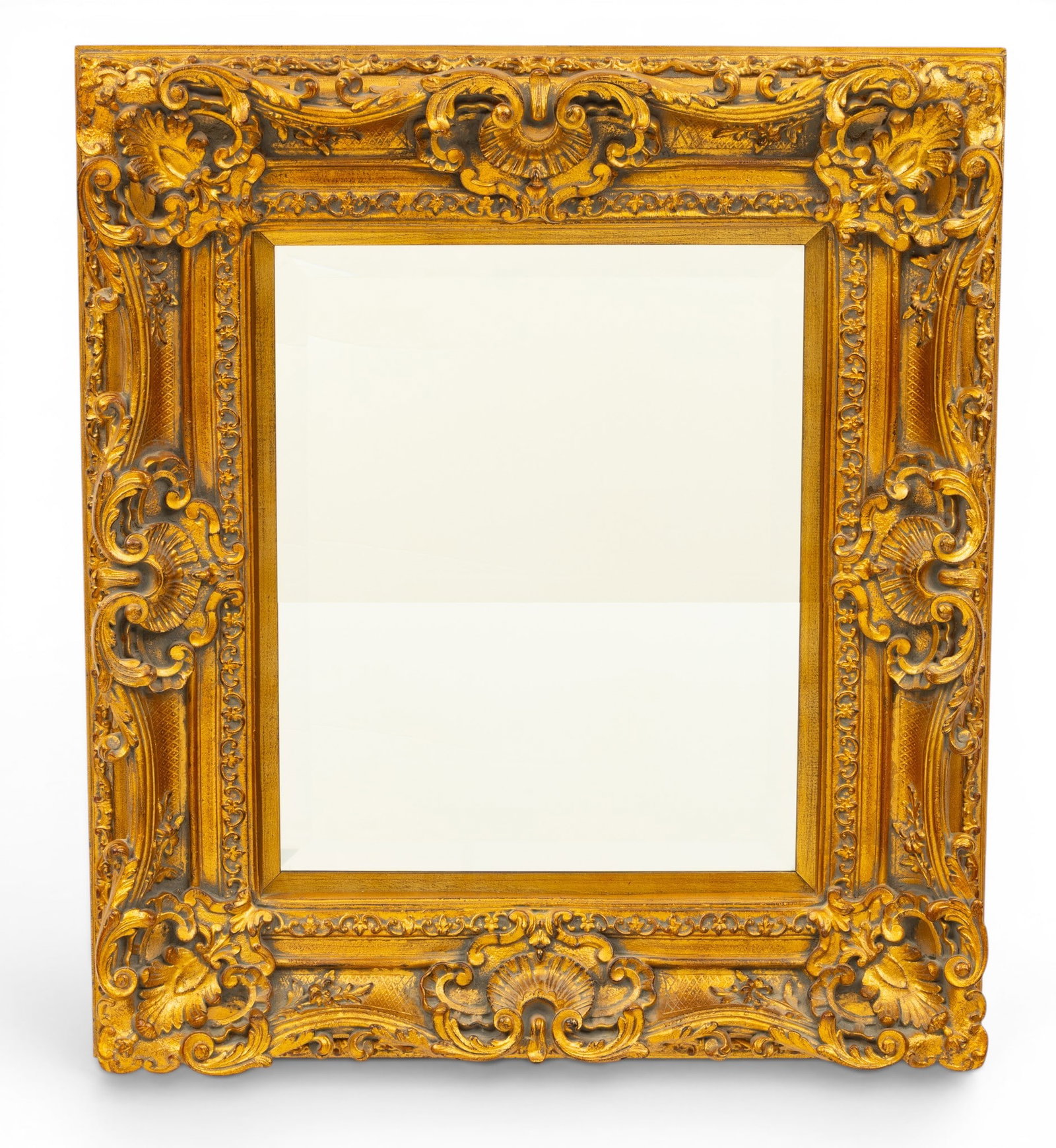 Contemporary Gilt Finished Molded Frame, H 37.25" W 33.25" (1 of 2)