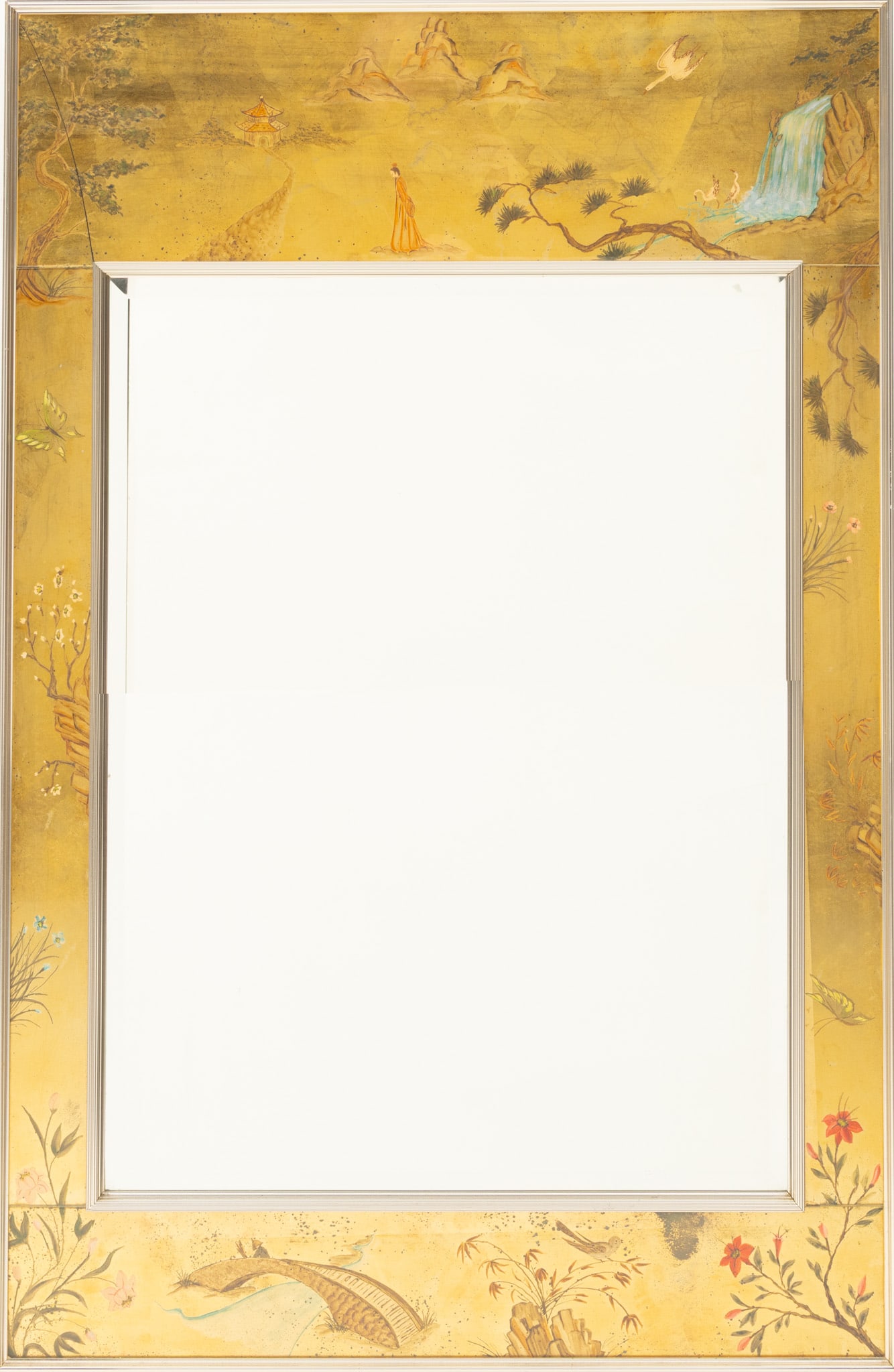 Labarge Chinoiserie Mirror H 42" W 28.25" (1 of 4)