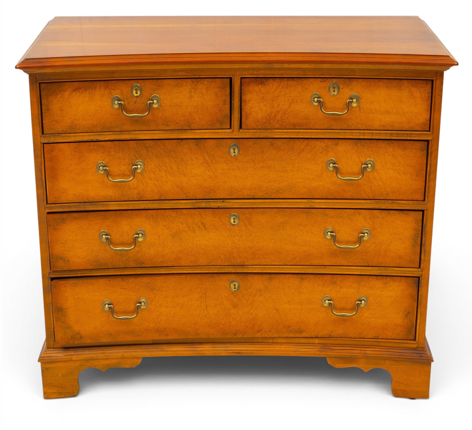 Jasper Cabinet Co. (Indiana) Georgian Style Cherry Chest of Drawers H 35.5" W 39" Depth 19" 1 PC (1 of 7)