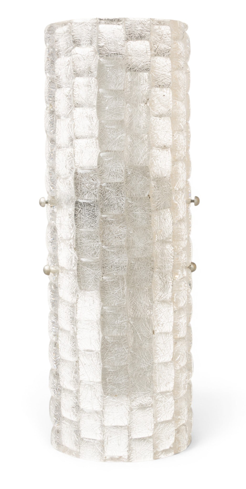 Modern Glass Half Round Long Wall Side Light H 20" W 7" Depth 3" 1 PC (1 of 4)