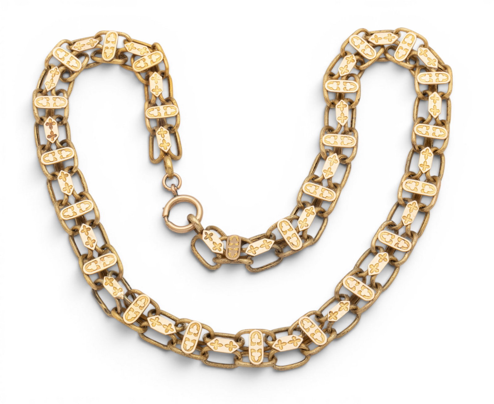 Lady's Vintage Gilt Necklace L 15" 19 grams 1 PC (1 of 6)