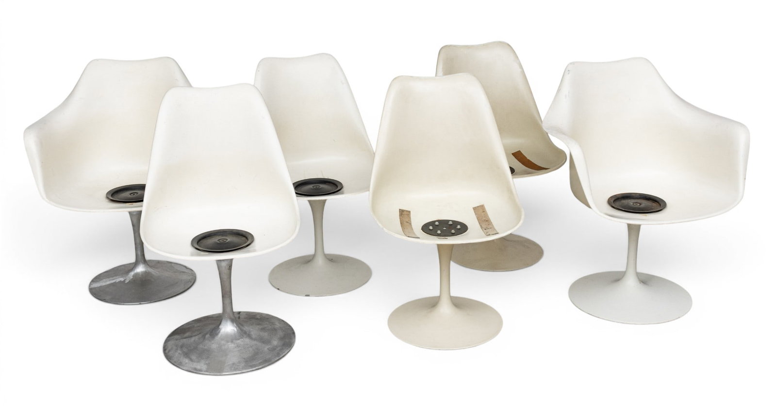 Knoll International (American) Set of Six Tulip Chairs, H 31" W 25.5" Depth 22" 6 PCS (1 of 7)
