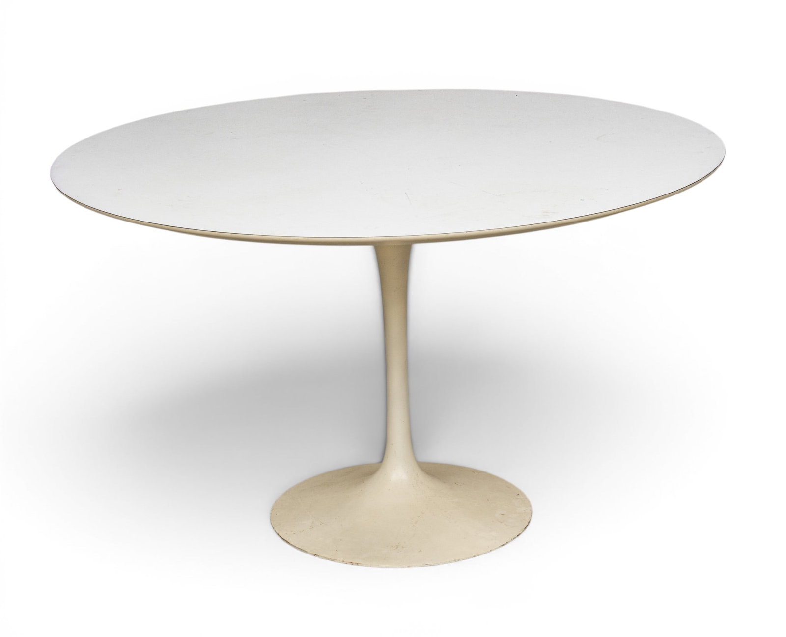 Attributed to Eero Saarinen (Finnish-American, 1910-1961) for Knoll Tulip Table H 28.25" Dia. 48" (1 of 4)